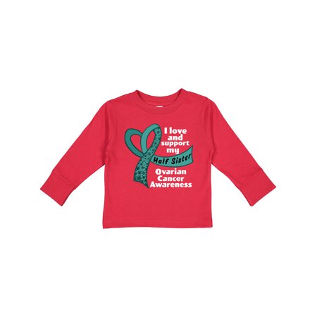 Inktastic I Love and Support My Half Sister Ovarian Cancer Teal Ribbon Gift Toddler Boy or Toddler Girl Long Sleeve T-Shirt
Inktastic I Love and Support My Half Sister Ovarian Cancer Teal Ribbon Gift Toddler Boy or Toddler Girl Long Sleeve T-Shirt