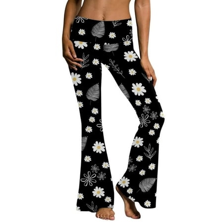 Charella Women s Slim Fit Elastic High Waist Printing Sports Yoga Flare Pants Black L
Charella Women s Slim Fit Elastic High Waist Printing Sports Yoga Flare Pants Black L