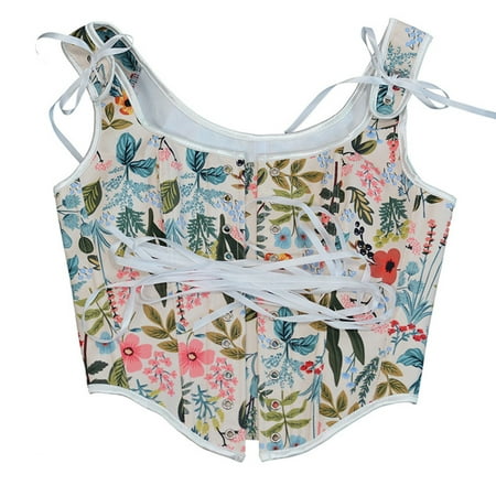 ZVAVZ Womens Floral Corset Crop Top Sexy Lace Up Bustier Tops Pattern Eyelet Tank Clubwear Vintage Renaissance Tight Vest
ZVAVZ Womens Floral Corset Crop Top Sexy Lace Up Bustier Tops Pattern Eyelet Tank Clubwear Vintage Renaissance Tight Vest