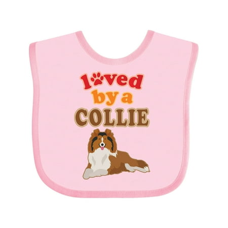 Inktastic Rough Collie Dog Gift Gift Baby Boy or Baby Girl Bib