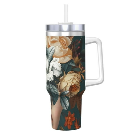 Gaeub Floral Head Dreamscape Print Stainless Steel Hot/Cold Coffee Cup 40oz Ice Bully Cup With Handle And Straw Travel Coffee Cup
Gaeub Floral Head Dreamscape Print Stainless Steel Hot/Cold Coffee Cup 40oz Ice Bully Cup With Handle And Straw Travel Coffee Cup
