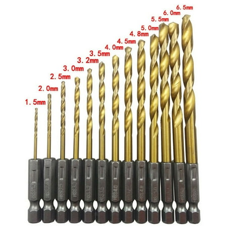 Lierteer 13pcs HSS High Steel Drill Bit Set Hex Shank Bits 1.5mm-6.5mm
Lierteer 13pcs HSS High Steel Drill Bit Set Hex Shank Bits 1.5mm-6.5mm