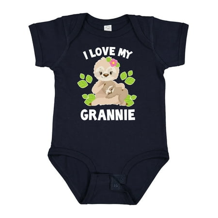Inktastic Cute Sloth I Love My Grannie with Green Leaves Gift Baby Boy or Baby Girl Bodysuit
Inktastic Cute Sloth I Love My Grannie with Green Leaves Gift Baby Boy or Baby Girl Bodysuit