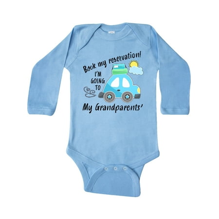 Inktastic Book my Reservation! I m Going To My Grandparents Gift Baby Boy or Baby Girl Long Sleeve Bodysuit
Inktastic Book my Reservation! I m Going To My Grandparents Gift Baby Boy or Baby Girl Long Sleeve Bodysuit