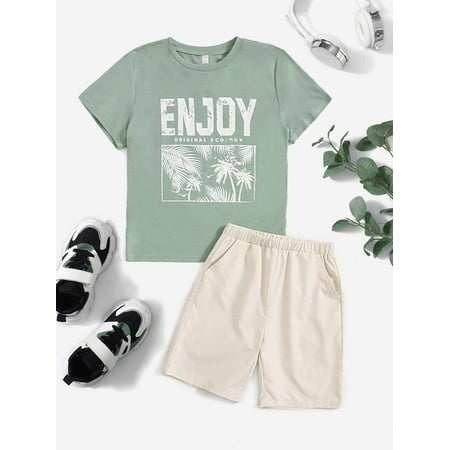 Short Sleeve Toddler Boys Tropical Letter Graphic Tees T Shirt Shorts S221904X Multicolor 7Y(48IN)
Short Sleeve Toddler Boys Tropical Letter Graphic Tees T Shirt Shorts S221904X Multicolor 7Y(48IN)