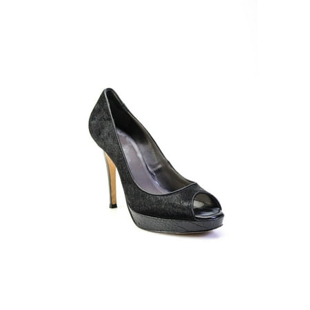 Pre-owned|Cole Haan Women Crocodile Leather Ponyhair Peep Toe High Heel Pumps Black Size 9
Pre-owned|Cole Haan Women Crocodile Leather Ponyhair Peep Toe High Heel Pumps Black Size 9