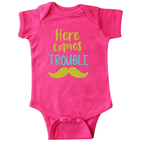 Inktastic Here Comes Trouble Mustache - Blue Green Gift Baby Boy or Baby Girl Bodysuit
Inktastic Here Comes Trouble Mustache - Blue Green Gift Baby Boy or Baby Girl Bodysuit