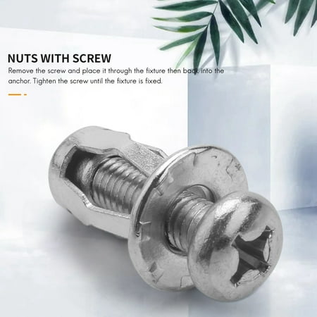 Screws 20 Pcs M6x25 Jack Nuts Car Metal Screw Petal Nuts with Screw for Hollow Wall Iron Skin
Screws 20 Pcs M6x25 Jack Nuts Car Metal Screw Petal Nuts with Screw for Hollow Wall Iron Skin