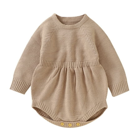 Baby Girl Boy Solid Knit Sweater Romper Sweatshirt Onesie Long Sleeve Bodysuit Warm Fall Winter Clothes Matching Girls Outfits Baby Boy Essentials 0-3 Month Onesies
Baby Girl Boy Solid Knit Sweater Romper Sweatshirt Onesie Long Sleeve Bodysuit Warm Fall Winter Clothes Matching Girls Outfits Baby Boy Essentials 0-3 Month Onesies