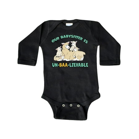 Inktastic Our Babysitter Is Un-BAA-lievable with Cute Sheep Family Gift Baby Boy or Baby Girl Long Sleeve Bodysuit
Inktastic Our Babysitter Is Un-BAA-lievable with Cute Sheep Family Gift Baby Boy or Baby Girl Long Sleeve Bodysuit