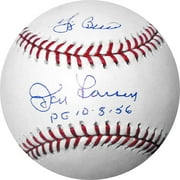 Yogi Berra/Don Larsen Dual-Signed Baseball With "PG" Inscription