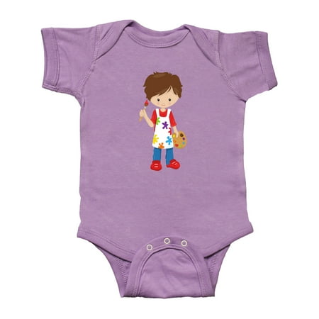 Inktastic Cute Boy Brown Hair Painter Paint Artist Gift Baby Boy Bodysuit 
Inktastic Cute Boy Brown Hair Painter Paint Artist Gift Baby Boy Bodysuit
