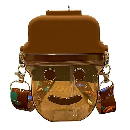 Worallymy Cute Juice Drinking Water Bottles Ice Cream Shape Drink Water Bottles with Straws and Adjustable Shoulder Strap Water Jug
Worallymy Cute Juice Drinking Water Bottles Ice Cream Shape Drink Water Bottles with Straws and Adjustable Shoulder Strap Water Jug