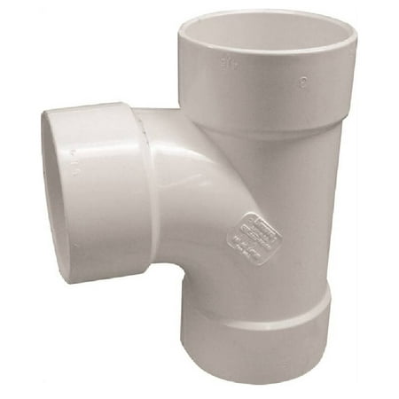 New Genova 414123BC Sewer and Drain Sanitary Tee White Each