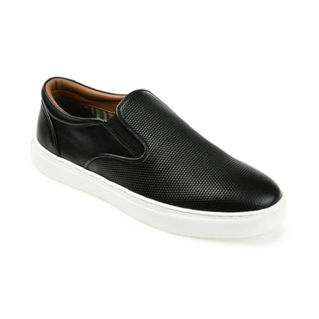 Thomas & Vine Men s Conley Slip On Leather Sneakers Black Size 11 M
