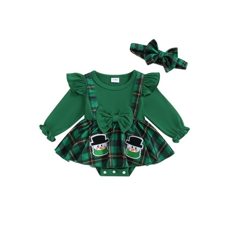 Cenuakty Baby Girls Plaid Romper Dress Long Sleeve Ruffled Gingerbread Man Jumpsuit Bow Headband Outfits
Cenuakty Baby Girls Plaid Romper Dress Long Sleeve Ruffled Gingerbread Man Jumpsuit Bow Headband Outfits