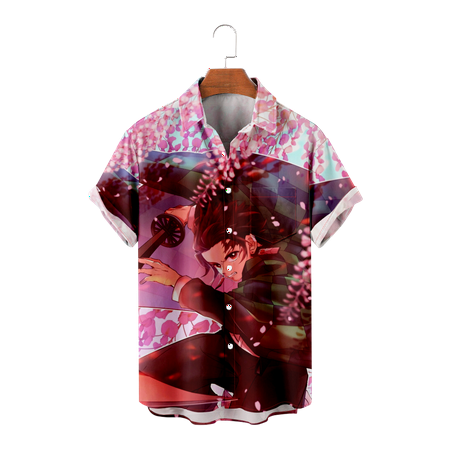 MLFU Demon Slayer Unisex Youth Anime Short Sleeve Button Up Shirt Classic Cotton T-Shirts Holiday Clothing Plus Size Men
MLFU Demon Slayer Unisex Youth Anime Short Sleeve Button Up Shirt Classic Cotton T-Shirts Holiday Clothing Plus Size Men