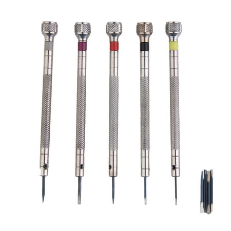 Yucurem Mini 5pcs Screwdriver Silver Alloy Steel Screwdriver Set for Tool Repair Install
Yucurem Mini 5pcs Screwdriver Silver Alloy Steel Screwdriver Set for Tool Repair Install