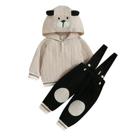 Liliz Baby Girls Boys Trousers Suit Long Sleeve Cartoon Dog Hooded Tops Elastic Waist Suspender Pants
Liliz Baby Girls Boys Trousers Suit Long Sleeve Cartoon Dog Hooded Tops Elastic Waist Suspender Pants