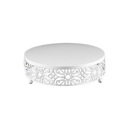 CHAOMA Hollow Floral Round Metal Silver Cake Stand Holder Dessert Cupcake Display Plate
CHAOMA Hollow Floral Round Metal Silver Cake Stand Holder Dessert Cupcake Display Plate