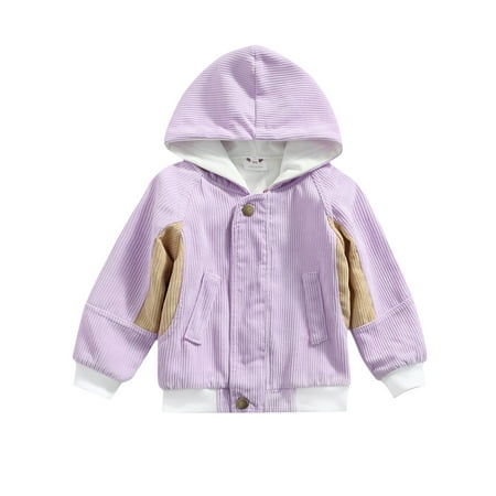 Sunisery Kids Baby Girls Boys Corduroy Jacket Outwear Color Patchwork Long Sleeve Hooded Zipper Coat Clothes Purple 2-3 Years
Sunisery Kids Baby Girls Boys Corduroy Jacket Outwear Color Patchwork Long Sleeve Hooded Zipper Coat Clothes Purple 2-3 Years