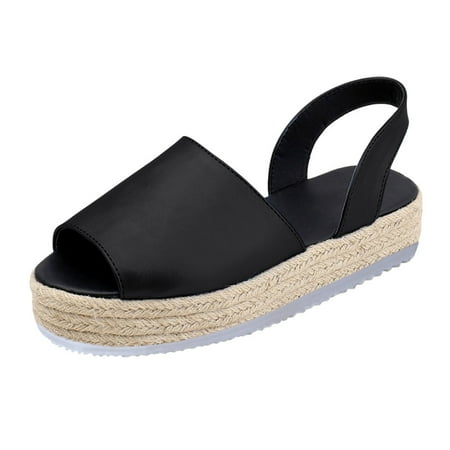 Follure Girl women s casual shoes Women s Ladies Summer Flat Playform Woven Thick-Bottom Sandals Roman Shoes Black 39
Follure Girl women s casual shoes Women s Ladies Summer Flat Playform Woven Thick-Bottom Sandals Roman Shoes Black 39