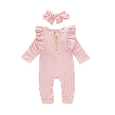 BULLPIANO Baby Girls Knitted Romper Toddler Girls One-Piece Long Sleeve Solid Color Jumpsuit
BULLPIANO Baby Girls Knitted Romper Toddler Girls One-Piece Long Sleeve Solid Color Jumpsuit