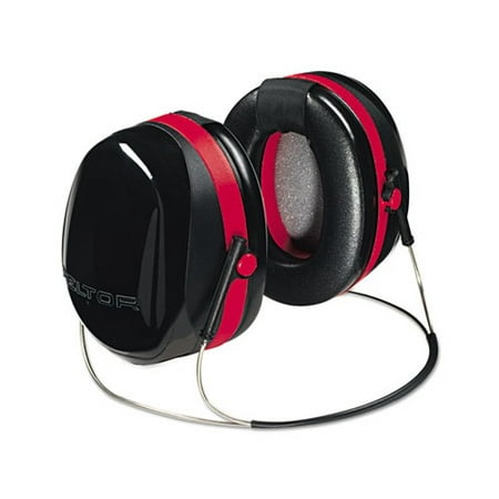 

EAR Peltor OPTIME 105 Behind-The-Head Earmuffs 29NRR Red/Black