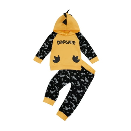 Sunisery Kids Baby Boys Cartoon Dinosaur Print Long Sleeve Hooded Tops+ Long Pants 2pcs Outfits Set 3-4 Years
Sunisery Kids Baby Boys Cartoon Dinosaur Print Long Sleeve Hooded Tops+ Long Pants 2pcs Outfits Set 3-4 Years