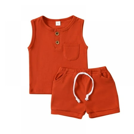 SILVERCELL Toddler Baby Boys Clothes Summer Outfit Solid Color Sleeveless Vest Tops Drawstring Shorts Set 6M-4T
SILVERCELL Toddler Baby Boys Clothes Summer Outfit Solid Color Sleeveless Vest Tops Drawstring Shorts Set 6M-4T