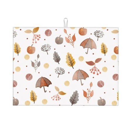 Microfiber Drying Mat Autumn Drawing Patterns Dish Drying Mat for Kitchen Counter 18 x 24 inches Multicolor
Microfiber Drying Mat Autumn Drawing Patterns Dish Drying Mat for Kitchen Counter 18 x 24 inches Multicolor