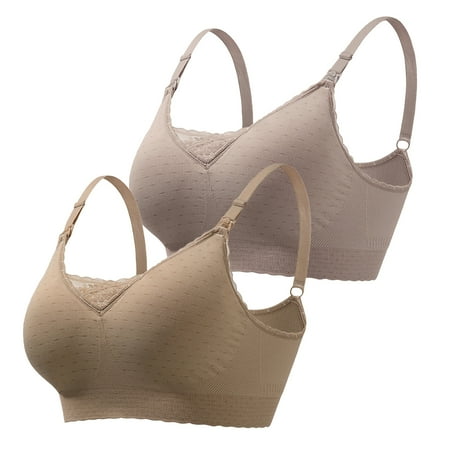 Baywell 2 Pack Nursing Bras for Breastfeeding Seamless Ultra Comfort Maternity Bra Wireless Seamless Pregnancy Bra Breathable Women’s Sleeping Maternity Bras Push Up Everyday Bras M-XL
Baywell 2 Pack Nursing Bras for Breastfeeding Seamless Ultra Comfort Maternity Bra Wireless Seamless Pregnancy Bra Breathable Women’s Sleeping Maternity Bras Push Up Everyday Bras M-XL