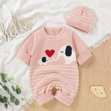 Hunpta Outfits Striped Baby Cartoon Girls Jumpsuit Hat Cotton Infant Sweater Clothes Romper Boys Knitted Set Boys Romper&Jumpsuit
Hunpta Outfits Striped Baby Cartoon Girls Jumpsuit Hat Cotton Infant Sweater Clothes Romper Boys Knitted Set Boys Romper&Jumpsuit