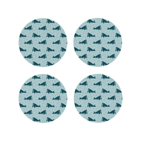 Leather Coasters Set of 4 - Bohemian Cartoon Cute Shark Lightweight Non-Slip Drink Coasters for Desk Anti-Scalding Desk Cup Coasters for Office Table Decor Round Shape
Leather Coasters Set of 4 - Bohemian Cartoon Cute Shark Lightweight Non-Slip Drink Coasters for Desk Anti-Scalding Desk Cup Coasters for Office Table Decor Round Shape