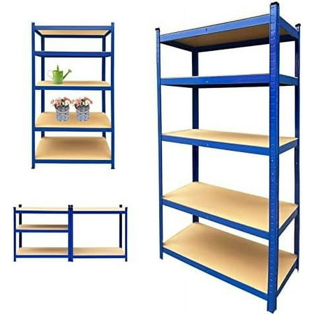 Garage Shelving Unit Heavy Duty Metal Frame 386lbs Load Per Tier 39 x 20 x 77in 5 Adjustable Shelves Industrial Shelving Utility Shelves Rack for Home Warehouse Kitchen Black
Garage Shelving Unit Heavy Duty Metal Frame 386lbs Load Per Tier 39 x 20 x 77in 5 Adjustable Shelves Industrial Shelving Utility Shelves Rack for Home Warehouse Kitchen Black