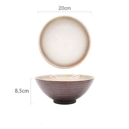 Homeex Japanese style kiln turned ceramic ramen bowl Yellow
Homeex Japanese style kiln turned ceramic ramen bowl Yellow