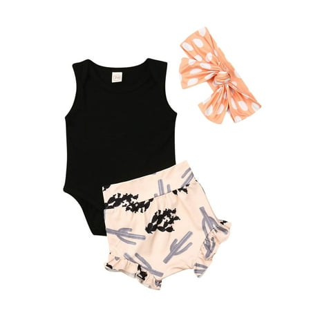 Livingsenburg Newborn Toddler Baby Girl Clothes Cotton Romper Shorts 3PCS Summer Outfit Set
Livingsenburg Newborn Toddler Baby Girl Clothes Cotton Romper Shorts 3PCS Summer Outfit Set