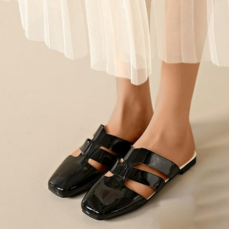 Aoujea Clearance Items Comfortable Sandals for Women Casual Beach Small Square Toe Color Matching Flat Bottomed Versatile Half Slippers Black 8.5
Aoujea Clearance Items Comfortable Sandals for Women Casual Beach Small Square Toe Color Matching Flat Bottomed Versatile Half Slippers Black 8.5
