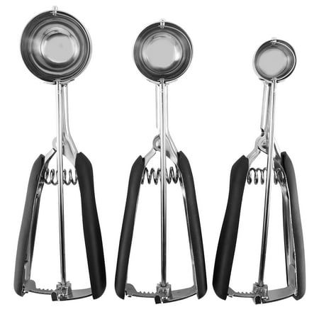 Ice Cream Scoops Set of 3 Cookie Scoop for Baking Stainless Steel with Anti Slip Rubber Grip Cookie Dough Scooper
Ice Cream Scoops Set of 3 Cookie Scoop for Baking Stainless Steel with Anti Slip Rubber Grip Cookie Dough Scooper