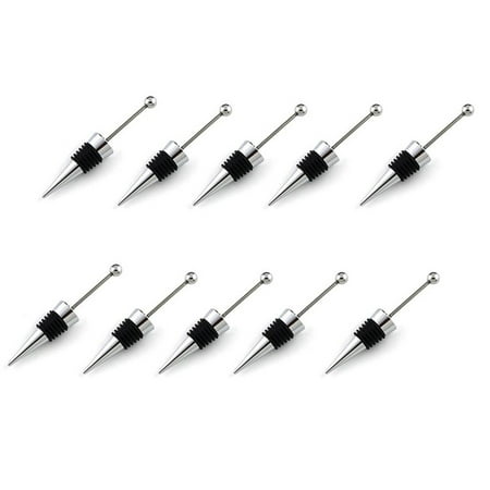 10Pcs Gadget Add a Bead Rhinestone Lampwork Decorative Beaded Wine Bottle Stopper Zinc Alloy Silver Beadable Bottle Sto
10Pcs Gadget Add a Bead Rhinestone Lampwork Decorative Beaded Wine Bottle Stopper Zinc Alloy Silver Beadable Bottle Sto