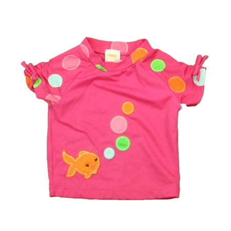 Pre-owned Gymboree Girls Pink Rashguard size: 6-12 Months