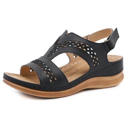 Plus Size Women Retro Stitching Hollow Out Hook Loop Hand Made Wedges Sandals Vintage Style Summer Shoes 36 Black
Plus Size Women Retro Stitching Hollow Out Hook Loop Hand Made Wedges Sandals Vintage Style Summer Shoes 36 Black