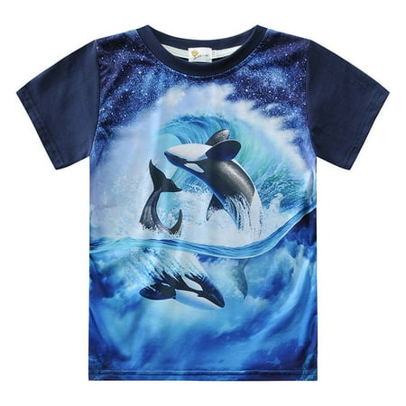 Yubatuo Toddler Kids Baby Boys Girls Cartoon Dolphin Print T shirt Tops Baby Boy Clothes Blue 100
Yubatuo Toddler Kids Baby Boys Girls Cartoon Dolphin Print T shirt Tops Baby Boy Clothes Blue 100