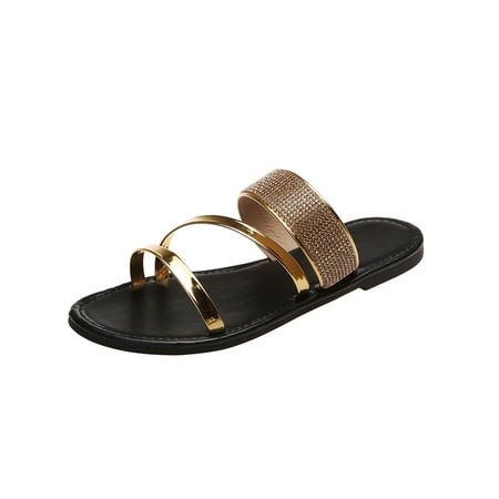 Sanviglor Women s Slides Strappy Flat Sandals Summer Beach Sandal Casual Stylish Lightweight Shoes Anti Skid Comfort Slippers Gold 8
Sanviglor Women s Slides Strappy Flat Sandals Summer Beach Sandal Casual Stylish Lightweight Shoes Anti Skid Comfort Slippers Gold 8