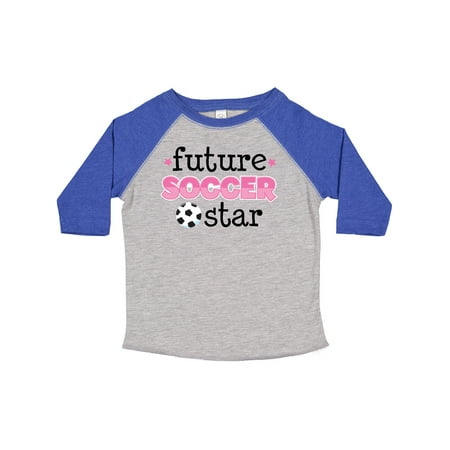 Inktastic Future Soccer Star Girls Gift Toddler Toddler Girl T-Shirt