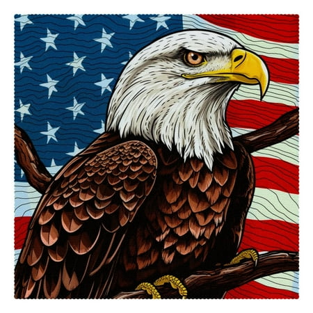 Placemats Set of 4 Non Slip Place Mats Dining Table Mats American Flag White Headed Eagle
Placemats Set of 4 Non Slip Place Mats Dining Table Mats American Flag White Headed Eagle