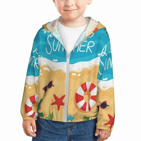 Goofa Hello Summer1 Printed Kids Zip-Up Hoodie Girls Boys UPF50+ Sun Protection Jacket Hooded Cooling Shirt-2 Years
Goofa Hello Summer1 Printed Kids Zip-Up Hoodie Girls Boys UPF50+ Sun Protection Jacket Hooded Cooling Shirt-2 Years