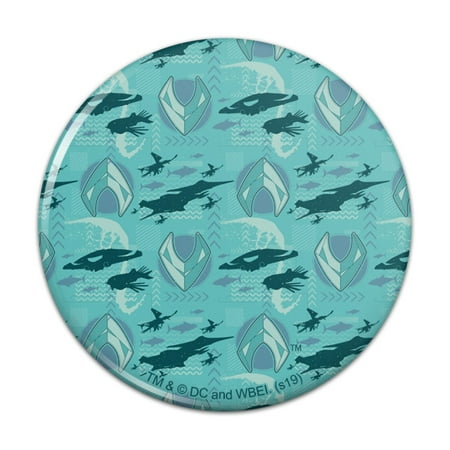 Aquaman Movie Fish and Ships Pattern Kitchen Refrigerator Locker Button Magnet