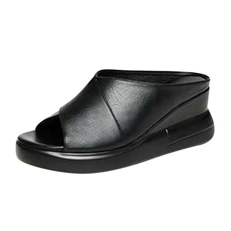 Womens Sandals Women’S Summer Platform Wedge Heel Sandals Comfortable Leather Sandals Peep Toe Wedges Women S Sandals Pu Black 37
Womens Sandals Women’S Summer Platform Wedge Heel Sandals Comfortable Leather Sandals Peep Toe Wedges Women S Sandals Pu Black 37