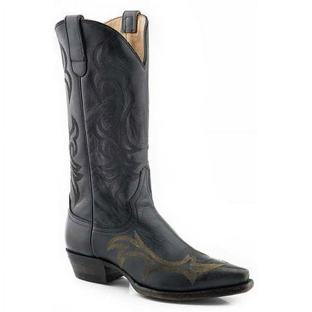 Women s Stetson Ari Leather Boots Handcrafted Black